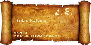 Linka Roland névjegykártya